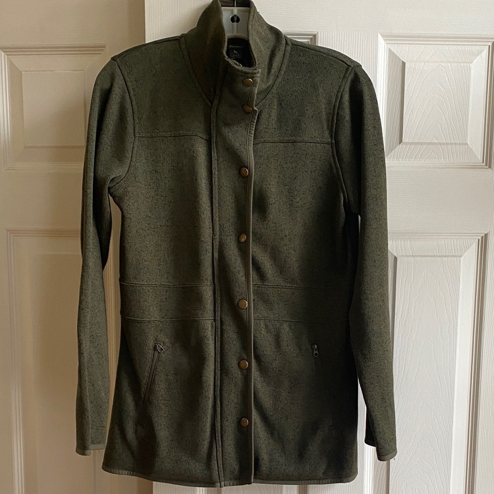 Olive Green Women's Fleece Lined Radiator Field Jacket SMALL